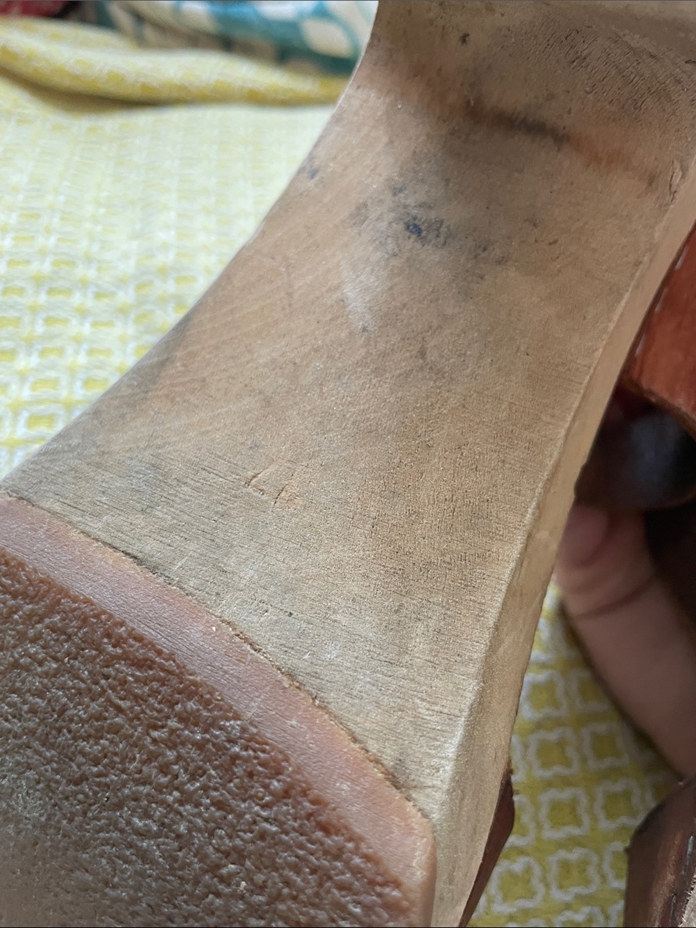 Swedish Hasbeens Sky High Peep Toe Clog Sandals - Picture 6 of 7